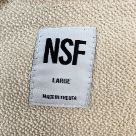 NSF Cropped Tie Waist Sweatshirt Size Large - Picture 3 of 6
